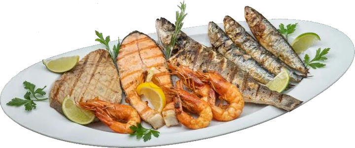 Seleção de Peixes e Marisco Salteados