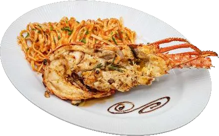 1/2 Lagosta Grelhada com Linguini